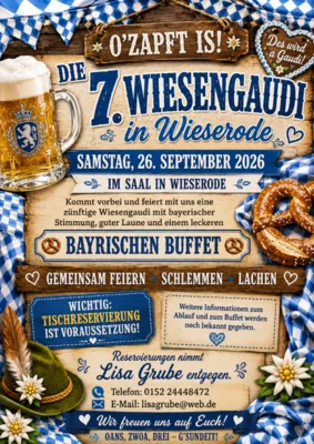 Bild mit Hinweis zur Wiesengaudi (KI generiert) ©L.Grube (Bild vergr&ouml;&szlig;ern)