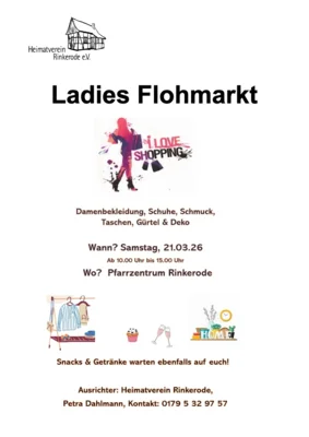 Veranstaltung: Ladies Flohmarkt Sa 21.​03.​2026