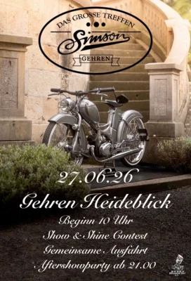 Veranstaltung: Simsontreffen Gehren Sa 27.​06.​2026