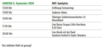 Programm Samstag 5.9. (Bild vergr&ouml;&szlig;ern)