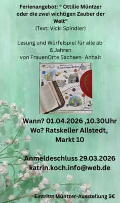 Ferienangebot zu Ottilie Müntzer