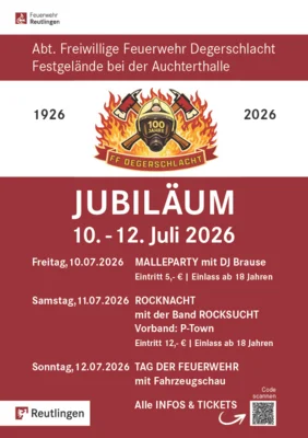 100 Jahre Freiwillige Feuerwehr Degerschlacht