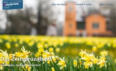 Webseite ZEITSPRUNGLAND (Bild vergr&ouml;&szlig;ern)
