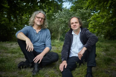 Die beiden Musiker des Kinoabends (Foto C Gundlach) (Bild vergr&ouml;&szlig;ern)