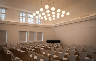Gemeindesaal der israelitischen Kultusgemeinde Bayreuth, Foto: Eric Waha
