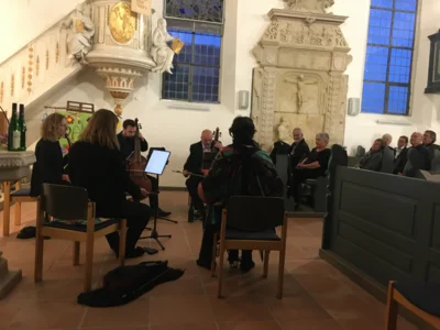 Das Fretwork Gamebnconsort in der Kirche St. Georg, Markt Nordheim (Bild vergr&ouml;&szlig;ern)