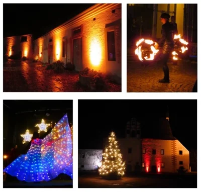 Lichterglanz - Feuershow (Bild vergr&ouml;&szlig;ern)