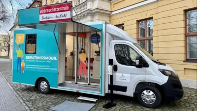 Beratungsmobil der Verbraucherzentrale Sachsen-Anhalt
