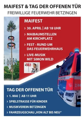 Maifest und Tag der offenen T&uuml;r bei der Freiwilligen Feuerwehr Betzingen