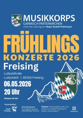 Veranstaltung: Gebirgsmusikkorps der Bundeswehr aus Garmisch-Partenkirchen Mi 06.​05.​2026