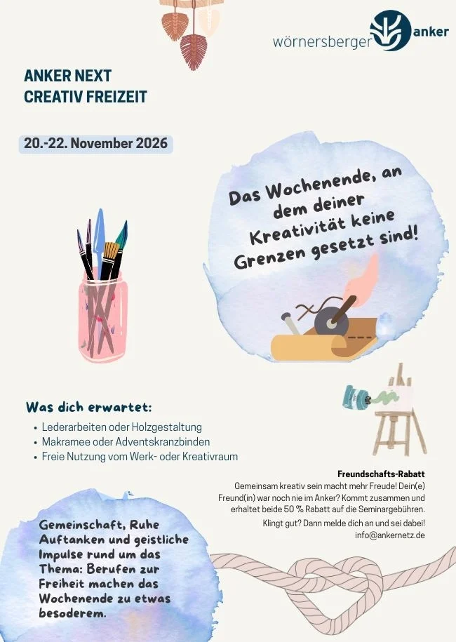 AnkerNext Creativ - f&uuml;r junge Erwachsene