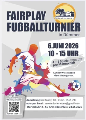 Flyer Fairplay Fussballturnier