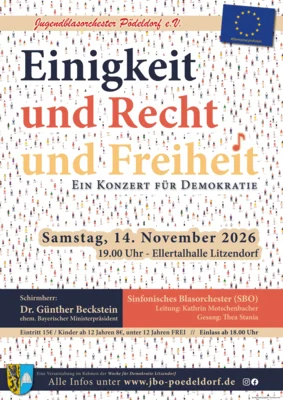 Plakat Einigkeit und Recht und Freiheit 14.11.2026 (Bild vergr&ouml;&szlig;ern)