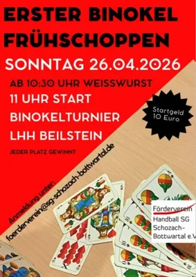 Binokelfr&uuml;hschoppen beim F&ouml;rderverein der SG Schozach-Bottwartal