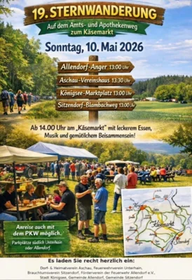 Plakat Sternwanderung (Bild vergr&ouml;&szlig;ern)