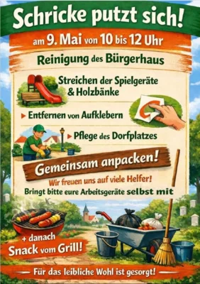 Schricke putzt sich (Bild vergr&ouml;&szlig;ern)