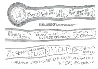 Graphische Partitur Hegel Rückwärts