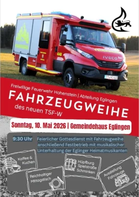 Fahrzeugweihe in Eglingen