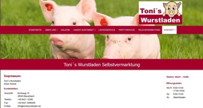 Toni`s Wurstladen  (Bild vergr&ouml;&szlig;ern)