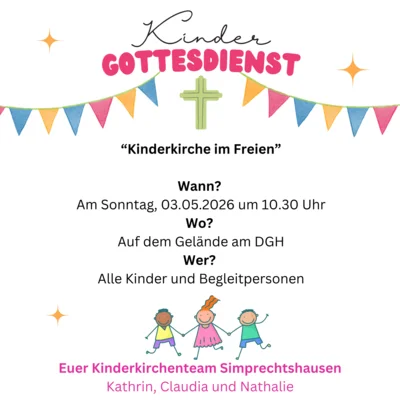 Veranstaltung: Kinderkirche im Freien So 03.​05.​2026