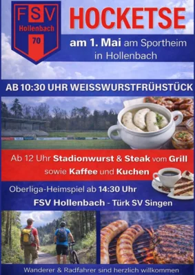 Veranstaltung: FSV Hollenbach Hocketse Fr 01.​05.​2026