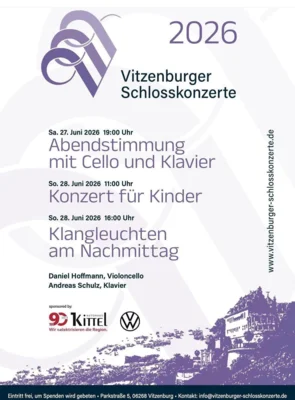 Vitzenburger Schlosskonzerte am 27. und 28. Juni
