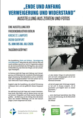 Ausstellung Ende und Anfang in der Stadtkirche vom 15. Juni bis 8. Juli
