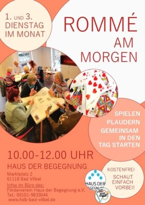 Veranstaltung: Entf&auml;llt wegen SOMMERPAUSE: Romm&eacute; am Morgen Di 21.​07.​2026
