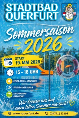 Eröffnung Stadtbad Querfurt am 19. Mai um 15 Uhr