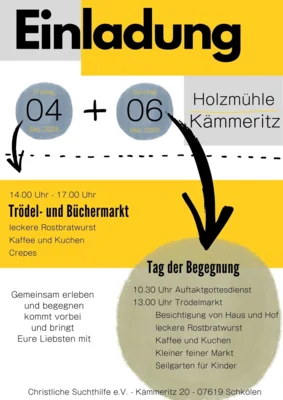 Veranstaltung: Tag der Begegnung in der Holzm&uuml;hle K&auml;mmeritz So 06.​09.​2026