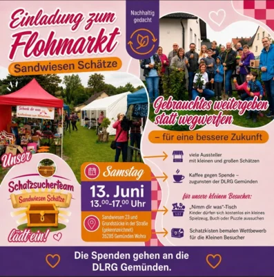 Veranstaltung: Flohmarkt Sandwiesen Sch&auml;tze Sa 13.​06.​2026