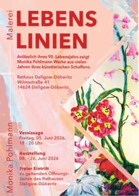 Veranstaltung: Vernissage / Ausstellung "Lebenslinien" von Monika Pohlmann 05. – 26.06.2026
