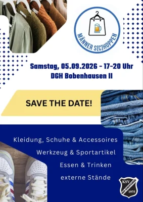 Plakat zum MännerShopping