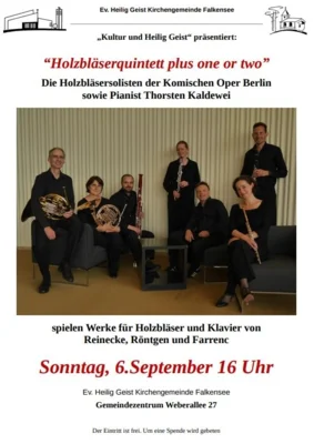 Kammerkonzert mit den Holzbläsersolisten der Komischen Oper Berlin
