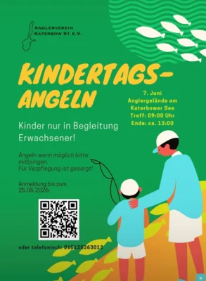 Kindertags-Angeln am 07.06.2026 am Katerbower See. (Bild vergr&ouml;&szlig;ern)