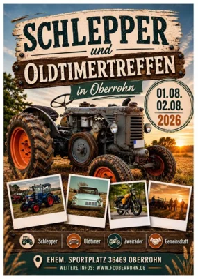 8. Schlepper- und Oldtimertreffen in Oberrohn
