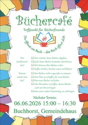 Veranstaltung: B&uuml;chercaf&eacute; Sa 06.​06.​2026