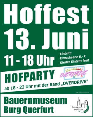 Hoffest im Bauernmuseum am 13. Juni