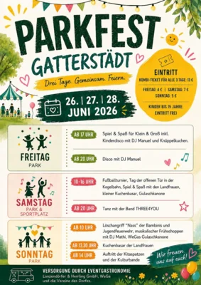 Parkfest Gatterstädt vom 26. - 28. Juni