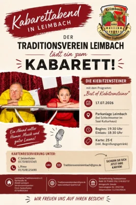 Kabarettabend in Leimbach am 17. Juli