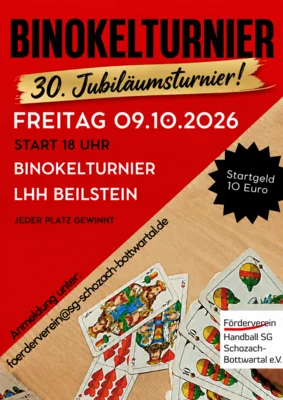 Vorank&uuml;ndigung 30. Binokelturnier