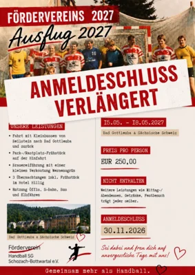 Vorank&uuml;ndigung F&ouml;rdervereinsausflug 2027