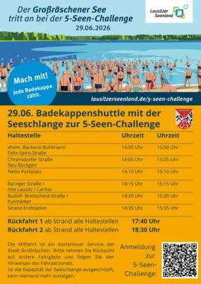Fahrplan zum Badekappenshuttle