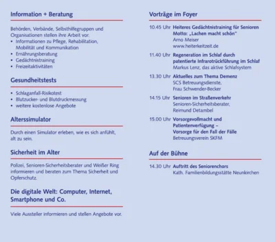 Infotag am 26. August 2026 - Programm