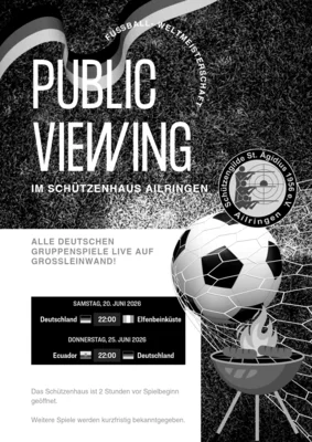 Veranstaltung: Public Viewing Sa 20.​06.​2026