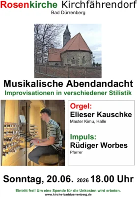 Musikalische Abendandacht - Improvisationen in verschiedener Stilistik