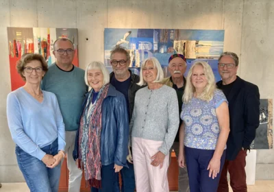 von Links: Rita Schade, Martin Brenner-Burkhard, Dorothea Neukirchen, Hajo Fickus, Bianca Schenk, Lorenz Göser, Silke Sautter-Walker und Helmut Jäger.Foto: pr..