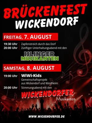 Br&uuml;ckenfest in Wickendorf