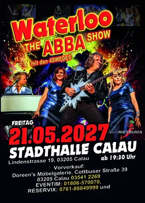 Tourplakat für den Auftritt in Calau. Grafik: PR