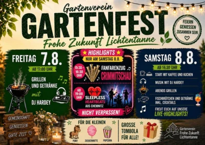 Programm Gartenfest Frohe Zukunft Lichtentanne (Bild vergr&ouml;&szlig;ern)